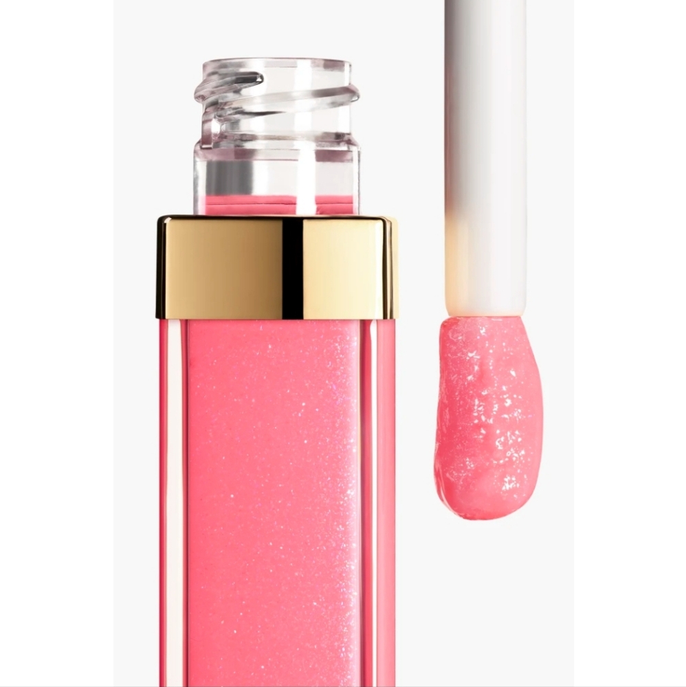 CHANEL Rouge Coco Gloss Moisturizing Glossimer in 728 Rose Pulpe AUTHENTIC - Picture 3 of 16
